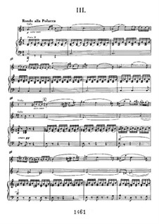 Concerto for Violin, Cello, Piano and Orchestra , Op.56: Rondo, for violin, cello, and two piano four hands by Ludwig van Beethoven