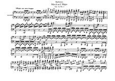 Three Marches , Op.45: March in C Major, for piano four hands by Ludwig van Beethoven