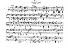 Three Marches , Op.45: March in D Major, for piano four hands by Ludwig van Beethoven