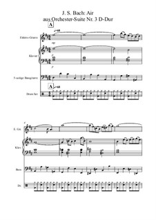 Aria: Version for pop-band by Johann Sebastian Bach