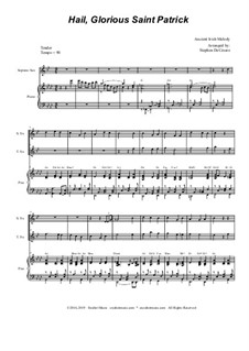 Hail, Glorious Saint Patrick: Duet for soprano and tenor saxophone by folklore