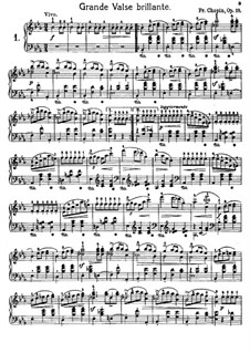 Selected Waltzes: No.1-9 by Frédéric Chopin