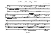 Mit Fried' und Freud' ich fahr' dahin, BWV 616: Für Orgel by Johann Sebastian Bach