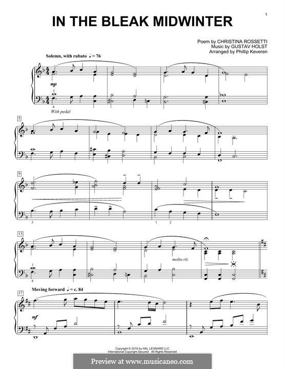 Piano version: Classical version by Gustav Holst