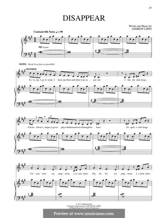 Disappear From The Man In The Ceiling By A Lippa On Musicaneo