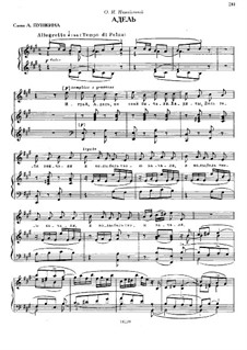 Adèle: For voice and piano by Mikhail Glinka