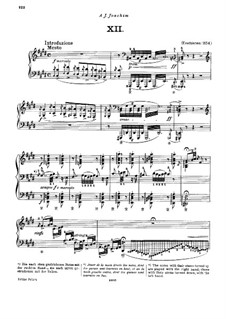 No.12 in C Sharp Minor, for Piano, S.244: For a single performer by Franz Liszt