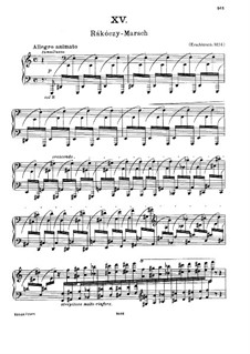No.15 in A Minor, S.244: For piano by Franz Liszt