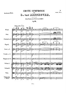 Complete Symphony: Full score by Ludwig van Beethoven