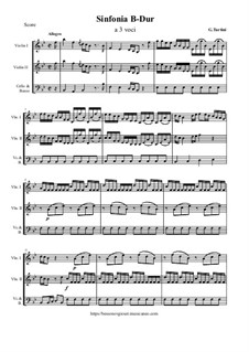 Sinfonia B-Dur a 3 voci: Sinfonia B-Dur a 3 voci by Giuseppe Tartini