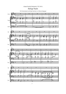 Holy Night: Für Soloinstrument und Orgel by Johann Friedrich Reichardt