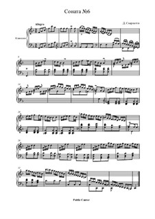 Sonata No.6 in C Minor, K.139 L.6 P.126: For harpsichord by Domenico Scarlatti
