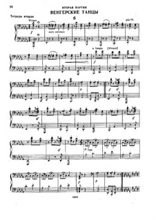 Dance No.6 in D Flat Major: First part, Second part by Johannes Brahms