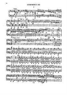 Symphony No.99 in E Flat Major, Hob.I/99: Version for piano four hands by Joseph Haydn