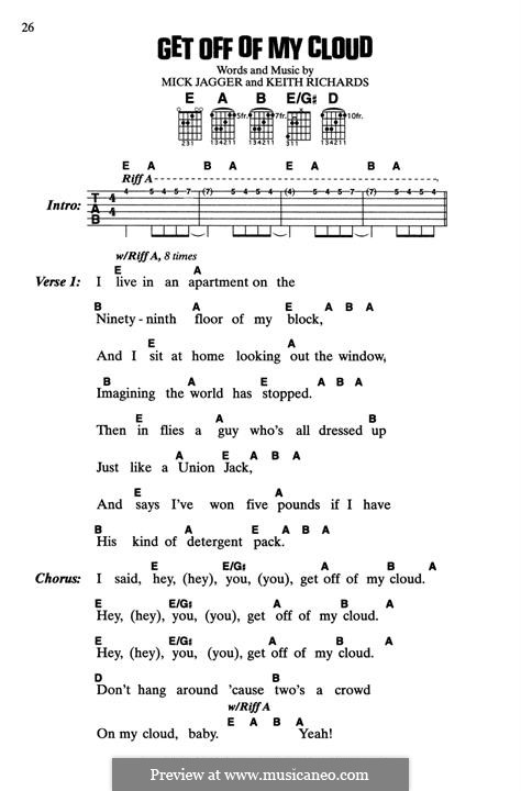 Get Off My Cloud (Rolling Stones): Get Off My Cloud (Rolling Stones) by Keith Richards, Mick Jagger