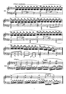 One Hundred and Sixty Eight-Measure Exercises, Op.821: Exercises No.81-160 by Carl Czerny