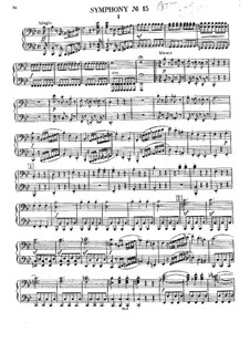 Symphony No.85 in B Flat Major 'The Queen', Hob.I/85: Version for piano four hands by Joseph Haydn