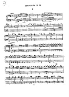 Symphony No.92 in G Major 'Oxford', Hob.I/92: Version for piano four hands by Joseph Haydn