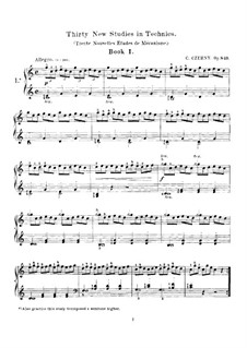 Complete set: For piano by Carl Czerny