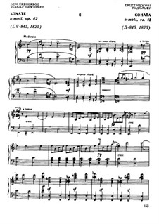 Sonata for Piano No.16 in A Minor, D.845 Op.42: For a single performer by Franz Schubert