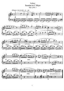 Sonatinas, Op.4: Sonatina No.1 in C Major by Heinrich Lichner