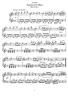 Sonatinas, Op.66: Sonatina No.1 in C Major by Heinrich Lichner