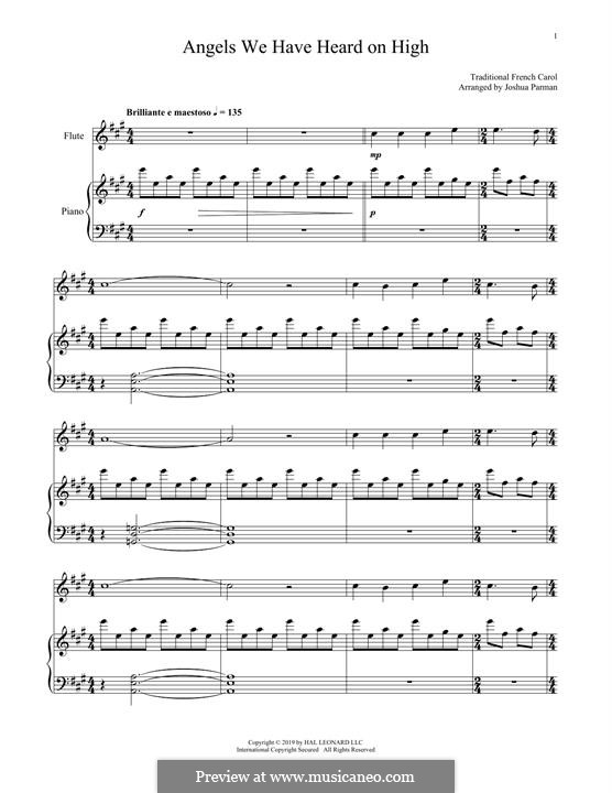 Two instruments version: For flute and piano by folklore