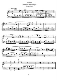 Sonatinas, Op.49: Sonatina No.2 in G Major by Heinrich Lichner