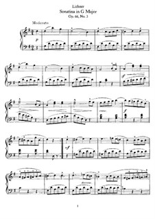 Sonatinas, Op.66: Sonatina No.3 in G Major by Heinrich Lichner