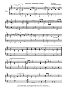 Moonlight Serenade (Frank Sinatra): For piano by Glenn Miller