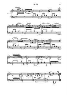 24 preludies and fugues for piano: No.20 by Vladimir Polionny