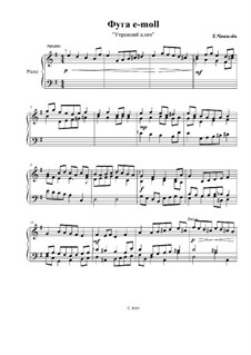 Three-Part Fugue 'e-moll', Op.1: Three-Part Fugue 'e-moll' by Eugene Chikilyow