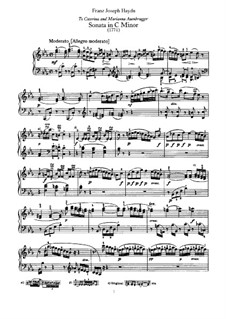 Sonata for Piano No.20 in B Flat Major, Hob.XVI/18: For a single performer by Joseph Haydn
