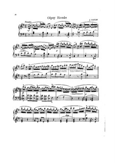 Piano Trio No.39 in G Major, Hob.XV/25: Movement III. Version for piano by Joseph Haydn