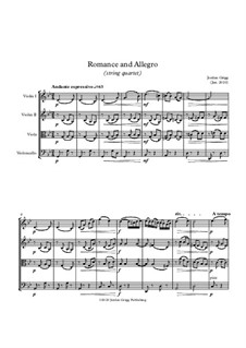 Romance and Allegro (string quartet): Romance and Allegro (string quartet) by Jordan Grigg