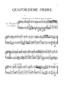 Ordres No.14-27: For piano by François Couperin
