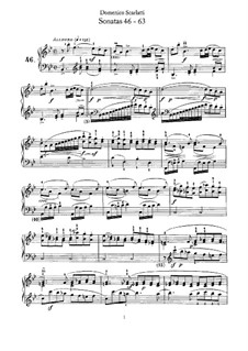 No.1-103: No.46-63 by Domenico Scarlatti