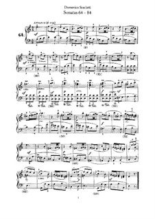 No.1-103: No.64-84 by Domenico Scarlatti