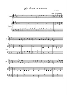 Go, Tell it on the Mountain: For oboe and piano by folklore