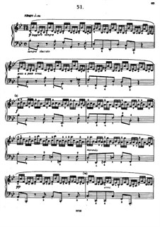 Etudes No.50-60: Etude No.51  by Johann Baptist Cramer