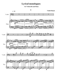 Lyrical momologues: Lyrical momologues by Vitalii Manyk