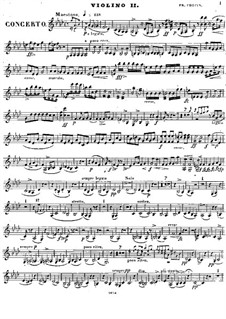 Complete Concerto: Violin II part by Frédéric Chopin