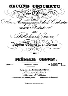 Complete Concerto: Version for piano by Frédéric Chopin