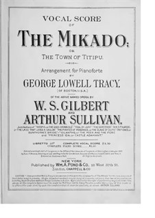 Complete Opera: Piano-vocal score by Arthur Seymour Sullivan