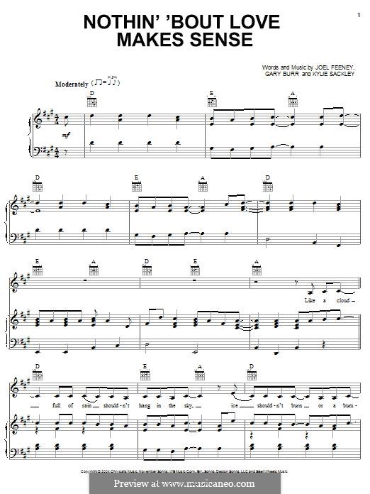 Nothin 'Bout Love Makes Sense: Nothin 'Bout Love Makes Sense by Gary Burr, Joel Feeney, Kylie Sackley