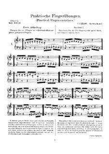 Practical Finger Exercises, Op.802: For piano by Carl Czerny