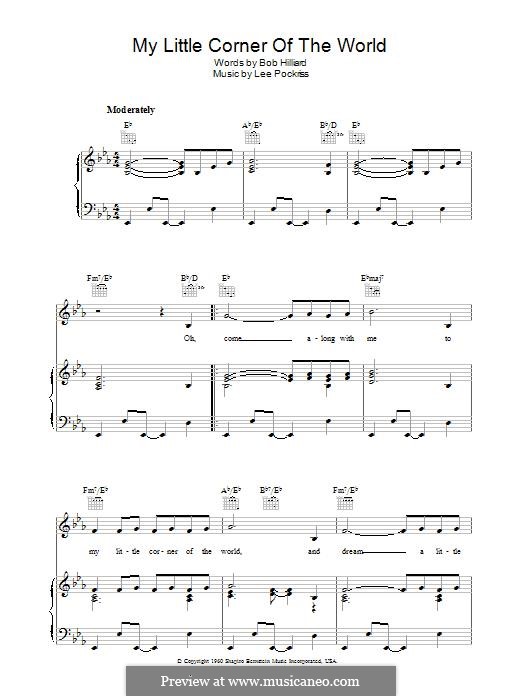 My Little Corner of the World by L. Pockriss sheet music on MusicaNeo
