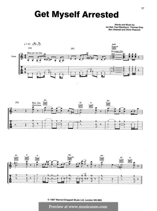 Get Myself Arrested (Gomez): Get Myself Arrested (Gomez) by Thomas J. Gray, Benjamin Ottewell, Ian Ball, Oliver Peacock, Paul Blackburn