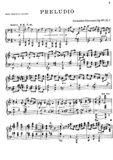 Four Preludes and Fugues, Op.101: Prelude and Fugue No.1 by Alexander Glazunov