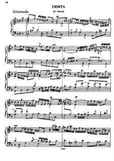 Suite No.3 in D Minor, HWV 436: For harpsichord by Georg Friedrich Händel